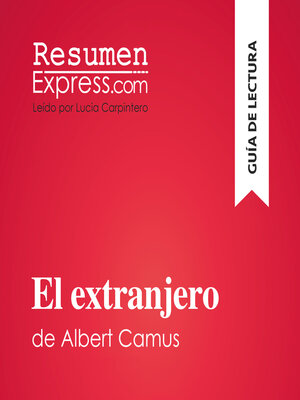 cover image of El extranjero de Albert Camus (Guía de lectura)